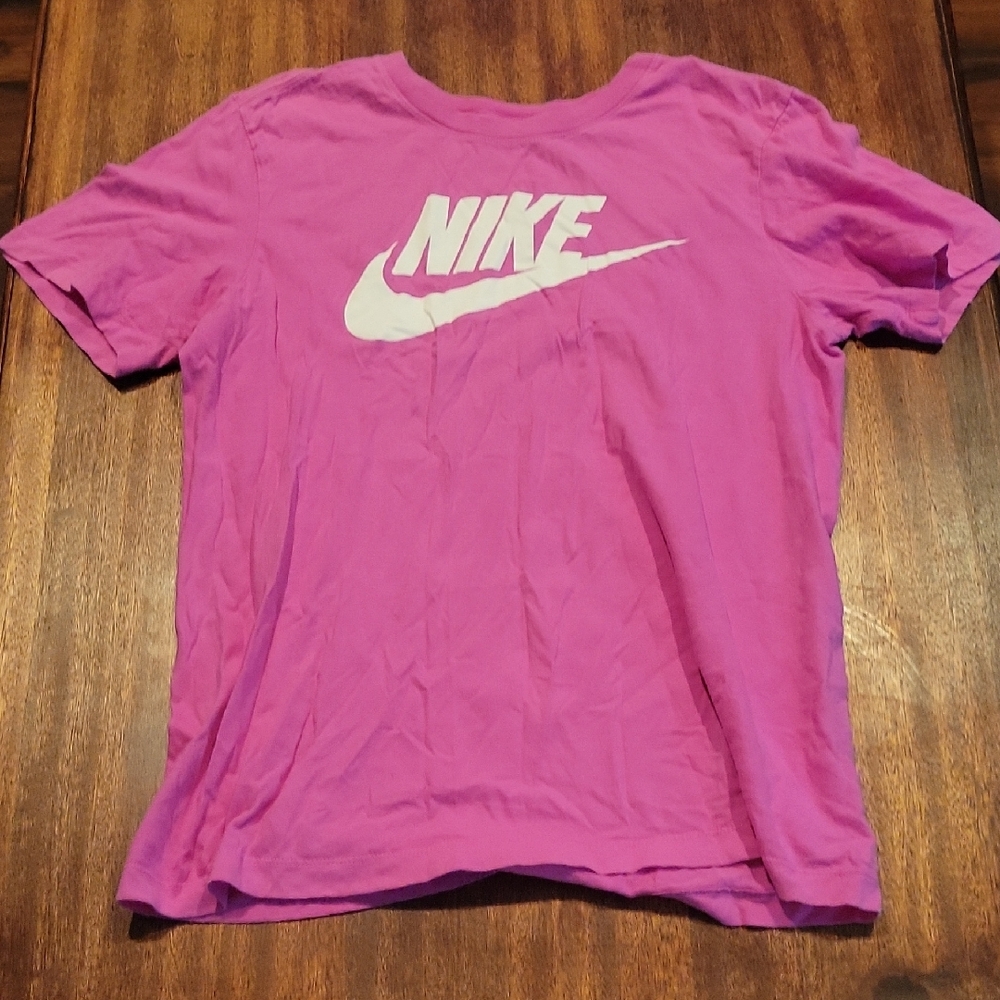 Nike Pink Short Sleeve Tees Casual Athletic Style